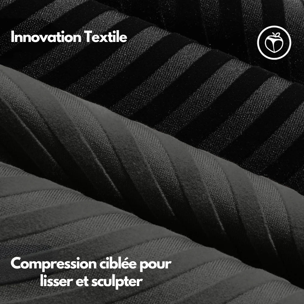 Legging anti-cellulite sans couture porté