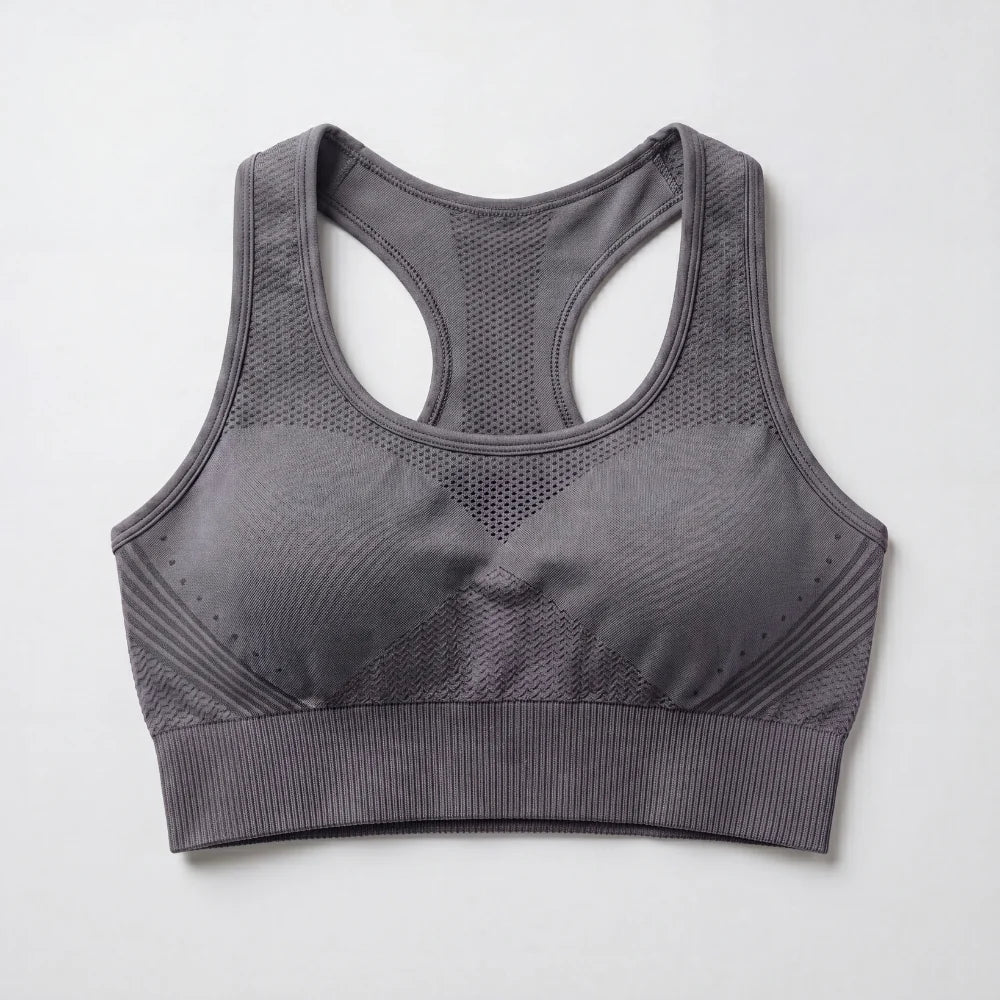 Brassière sans couture détail maille