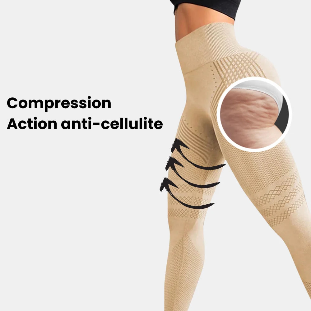 Legging anti-cellulite effet push-up vu de dos